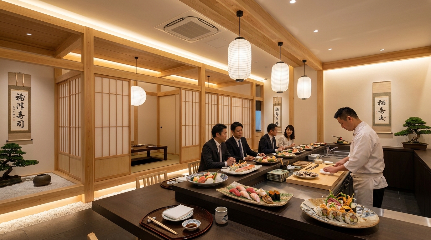 秋葉原での宴会は「ととうお」の個室で！冬の味覚と極上の鮨を堪能する特別な夜を