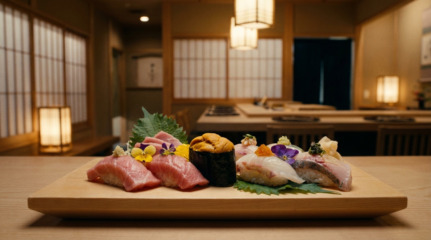 立春の候、旬の恵みを贅沢に。至高の鮨と日本酒のペアリング
