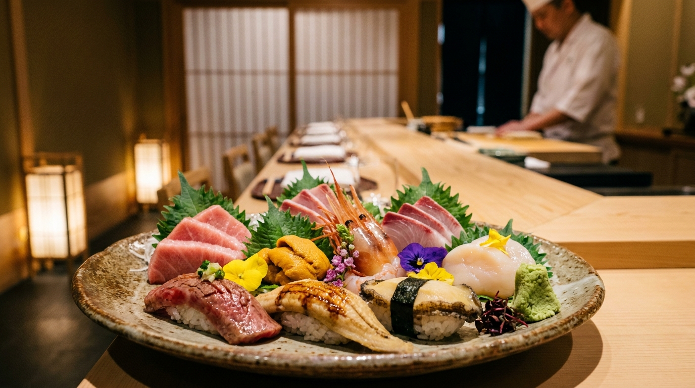 横浜の冬を彩る。ととうおが贈る至高の逸品料理と熟練の鮨職人の技
