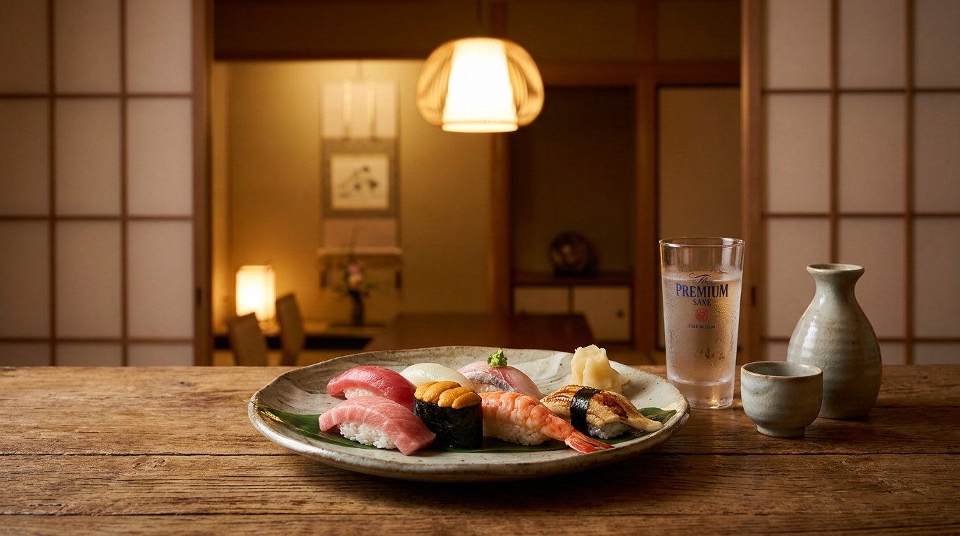 横浜で堪能する旬の鮨と美酒。当店自慢のこだわりのお飲み物をご紹介